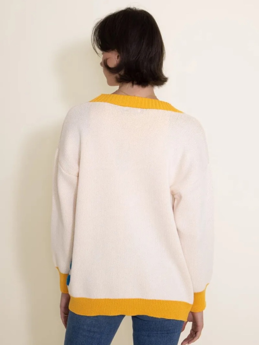 Simply Southern Groovy Sun With Stripes Cardigan for Women in Cream Multi - NWT - Picture 2 of 3